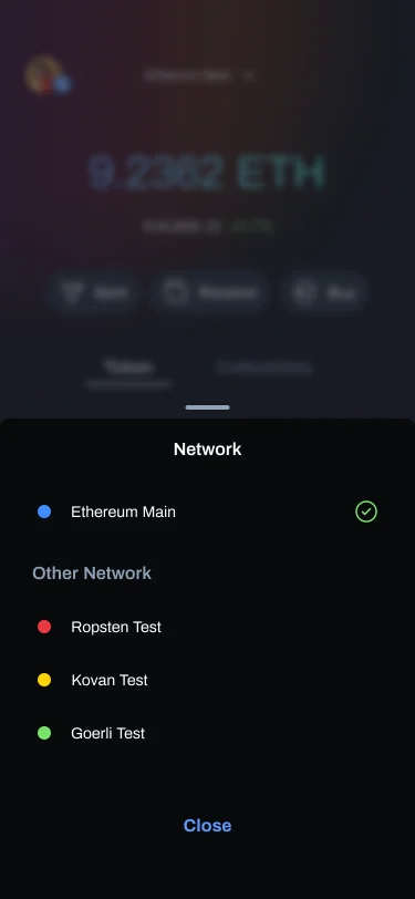 Digital/Crypto Wallet UI — screenshot 2