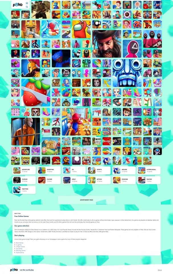 Poko Arcade - HTML 5 Game Portal PHP Script — screenshot 1