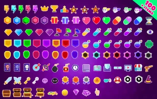 Universal Hyper-Casual UI for Mobile Games (PSD + PNG)