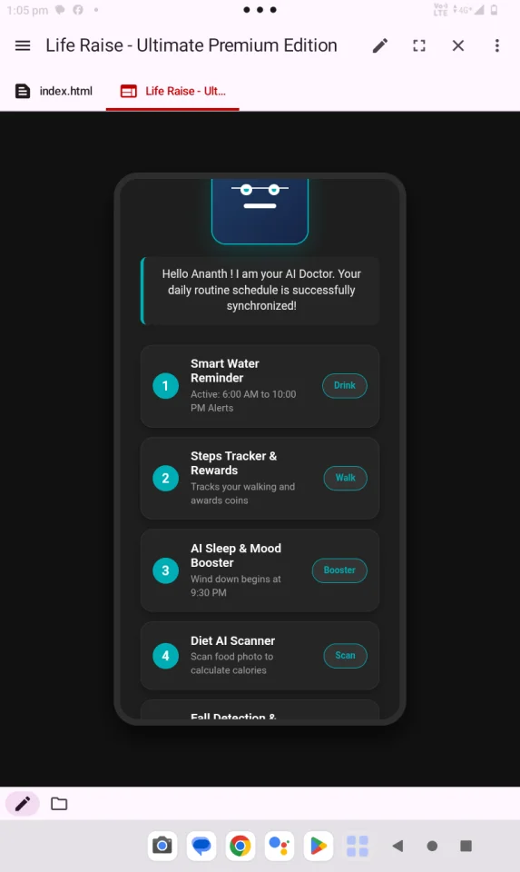 Life Raise - Ultimate Premium Health AI Template — screenshot 5
