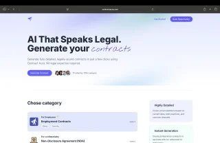 Contract Aura | Generate Legal Contracts Using AI