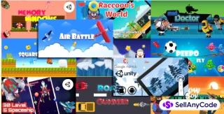 11 Unity Games in 1 Shooter and Casual Unity Projects for Android and iOS