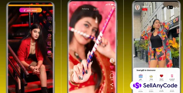 TicTic - Android Media App for Creating and Sharing Short Videos Only Extended License