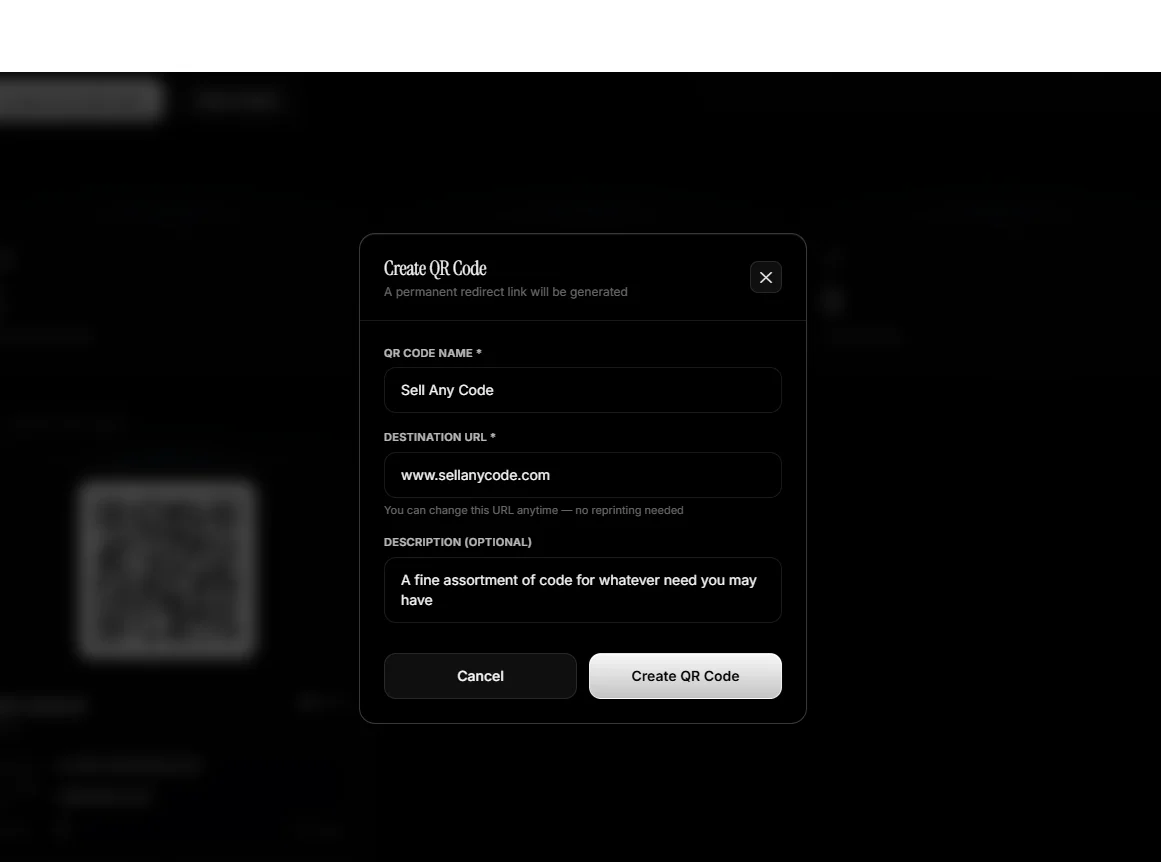 QR Coder Dynamic Black — screenshot 3
