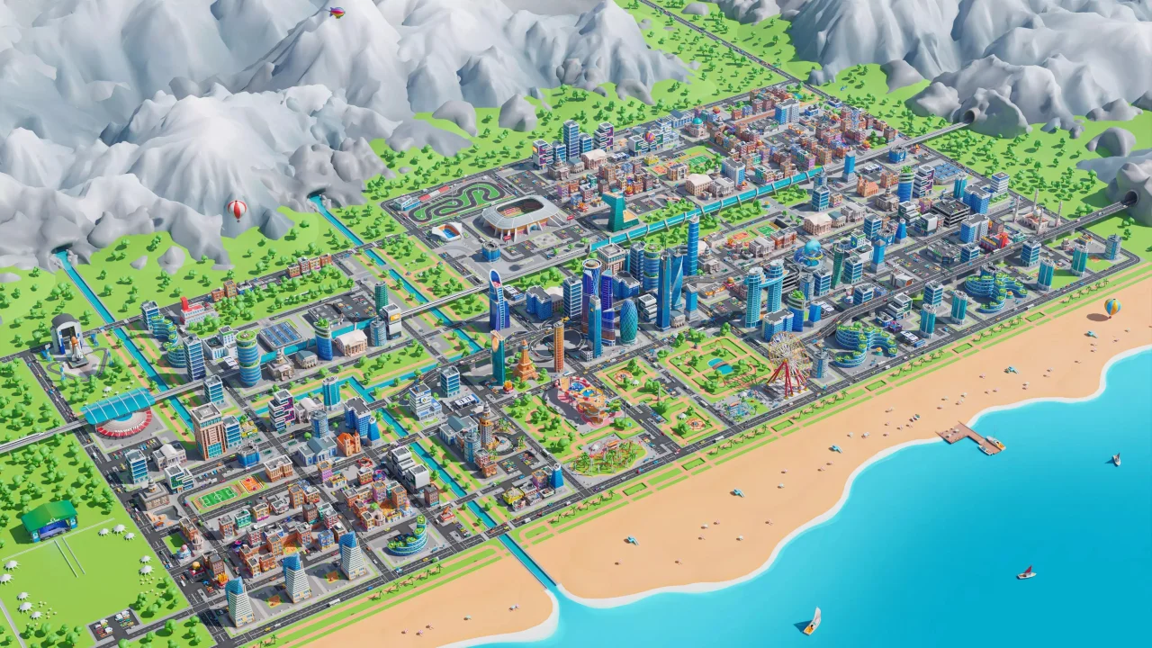 Megacity - Low Poly City 3D Models Pack — screenshot 3