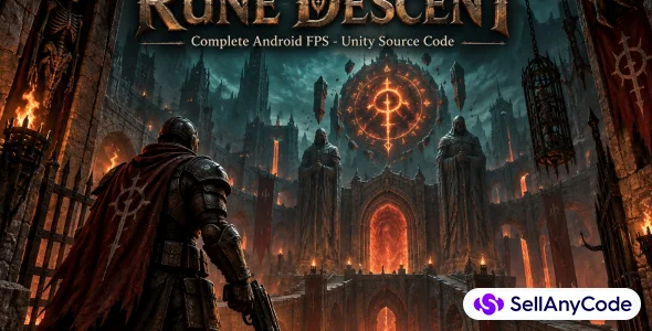 Rune Descent - Complete Android FPS Game (Unity 2022 C# Source) — cover