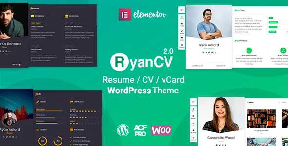 RyanCV - Resume WordPress Theme — screenshot 4