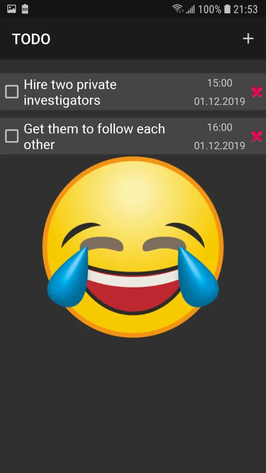 Simple TODO List - Android Source Code — screenshot 1