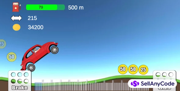 Hill Climb Racing with AdMob & Unity Ads Support