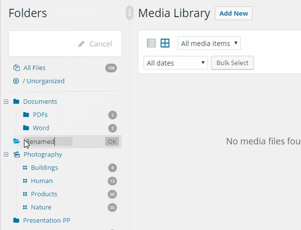WordPress Real Physical Media: Physical Media Folders & SEO Rewrites — screenshot 4