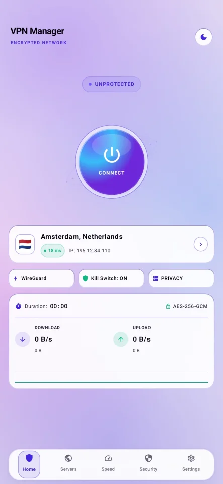 VPN Manager Modern Android VPN Template — screenshot 7