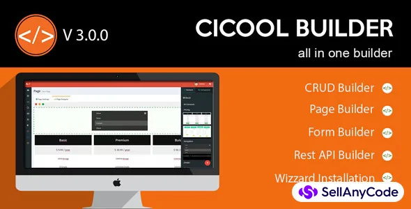 Cicool V3.3.1 - PAGE, FORM, REST API and CRUD Generator
