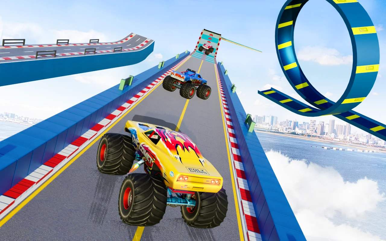 Monster Truck Mega Ramp Stunts 3D Truck Simulator — screenshot 1