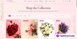 Fleurisse Luxury Floral E-Commerce UI