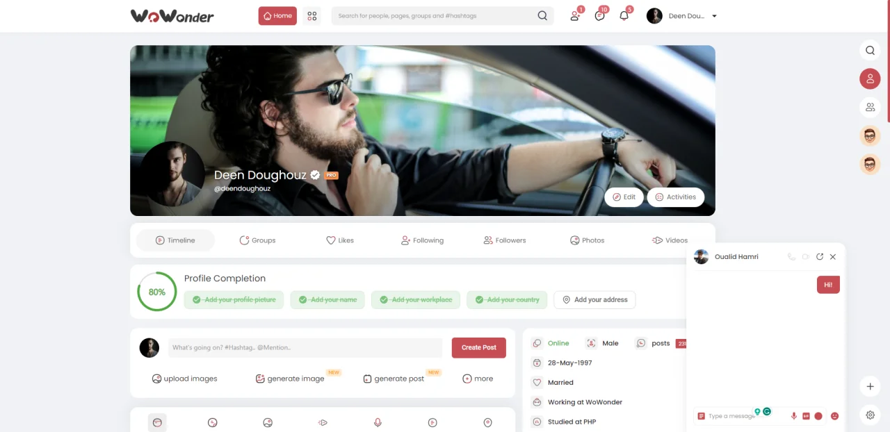 WoWonder - The Ultimate PHP Social Network Platform — screenshot 3