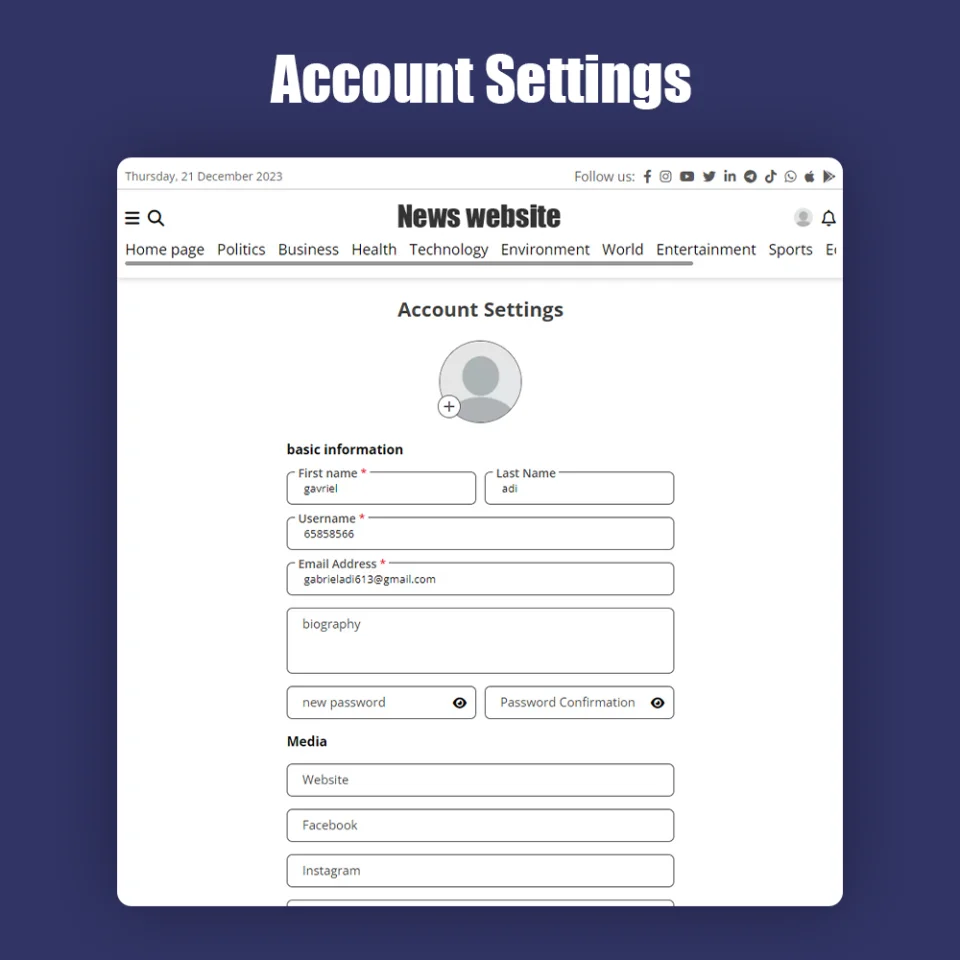 News Site with PHP with CMS — screenshot 6