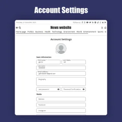 News Site with PHP with CMS