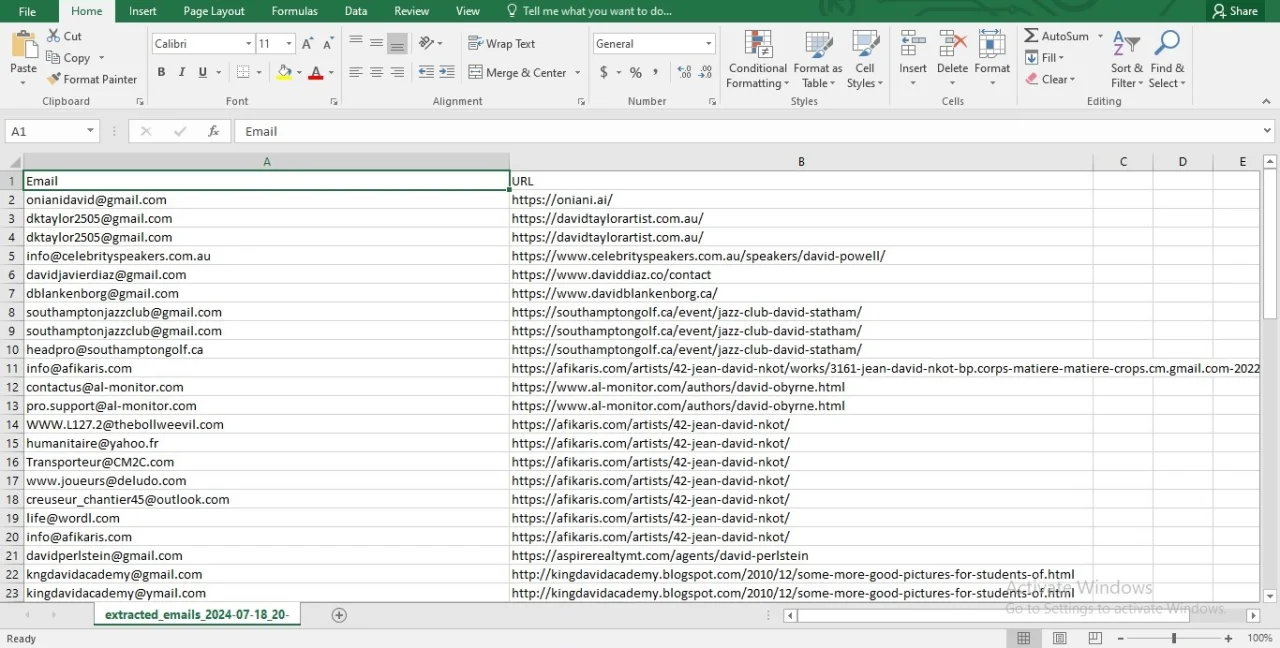 Unlimited Batch Email Extractor from Any Web Page — screenshot 4