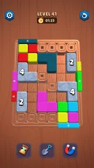 Color Block Jam 3D - Wood Block