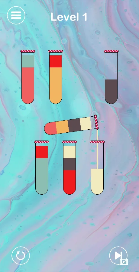 Liquid Sort Puzzle Unity Source Code + 3000 Levels — screenshot 3