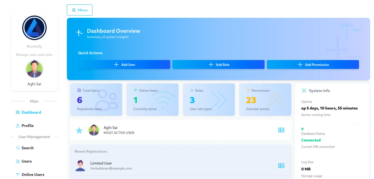 Accessly Laravel User Management System with Roles & Permissions — screenshot 2