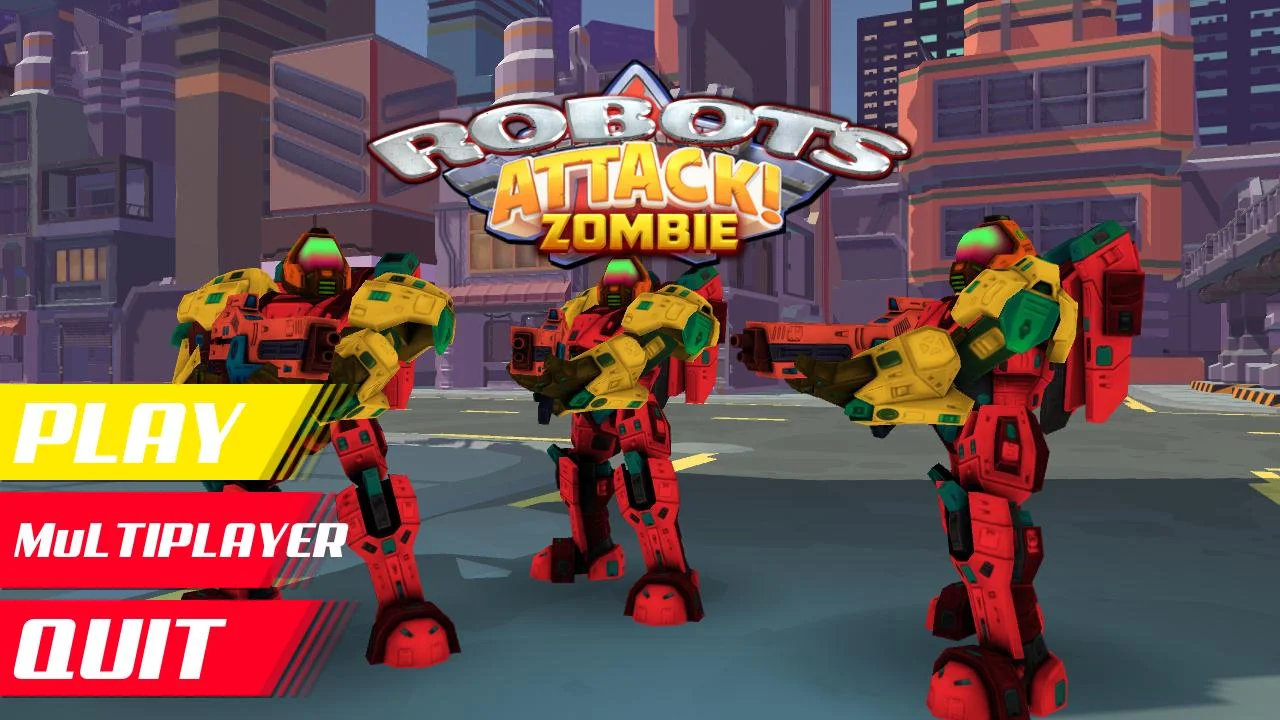 Robots Attack Zombies Survival Shooting Game — screenshot 1