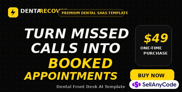 DentaRecover Dental Front Desk AI Template