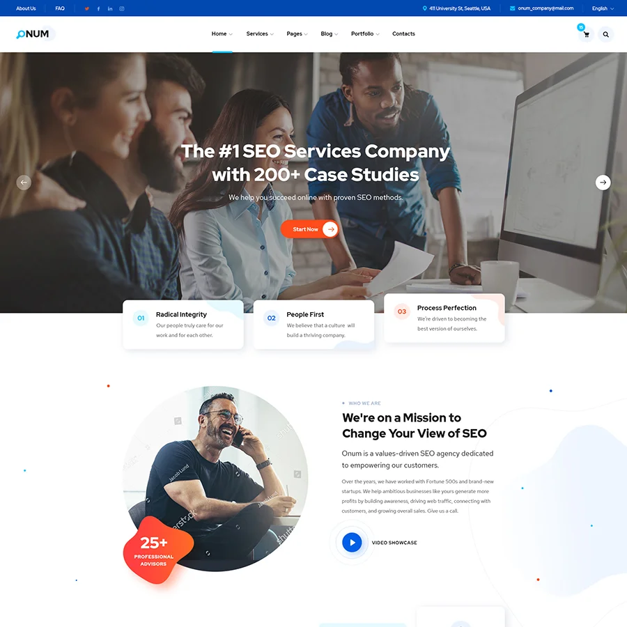 Onum - SEO & Marketing Elementor WordPress Theme — screenshot 3