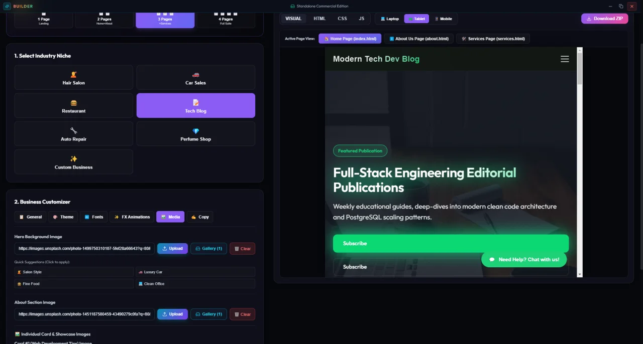 Website Builder Pro — screenshot 1