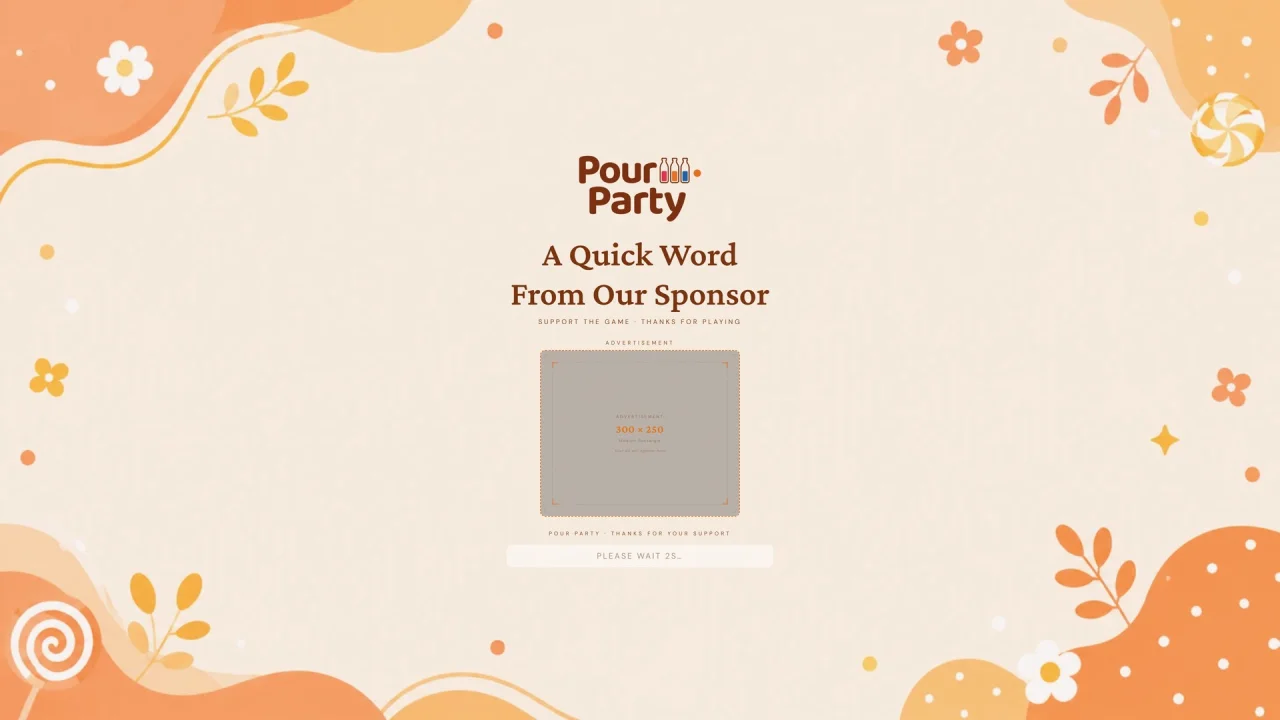 Pour Party | HTML5 Color Sort Game — screenshot 9