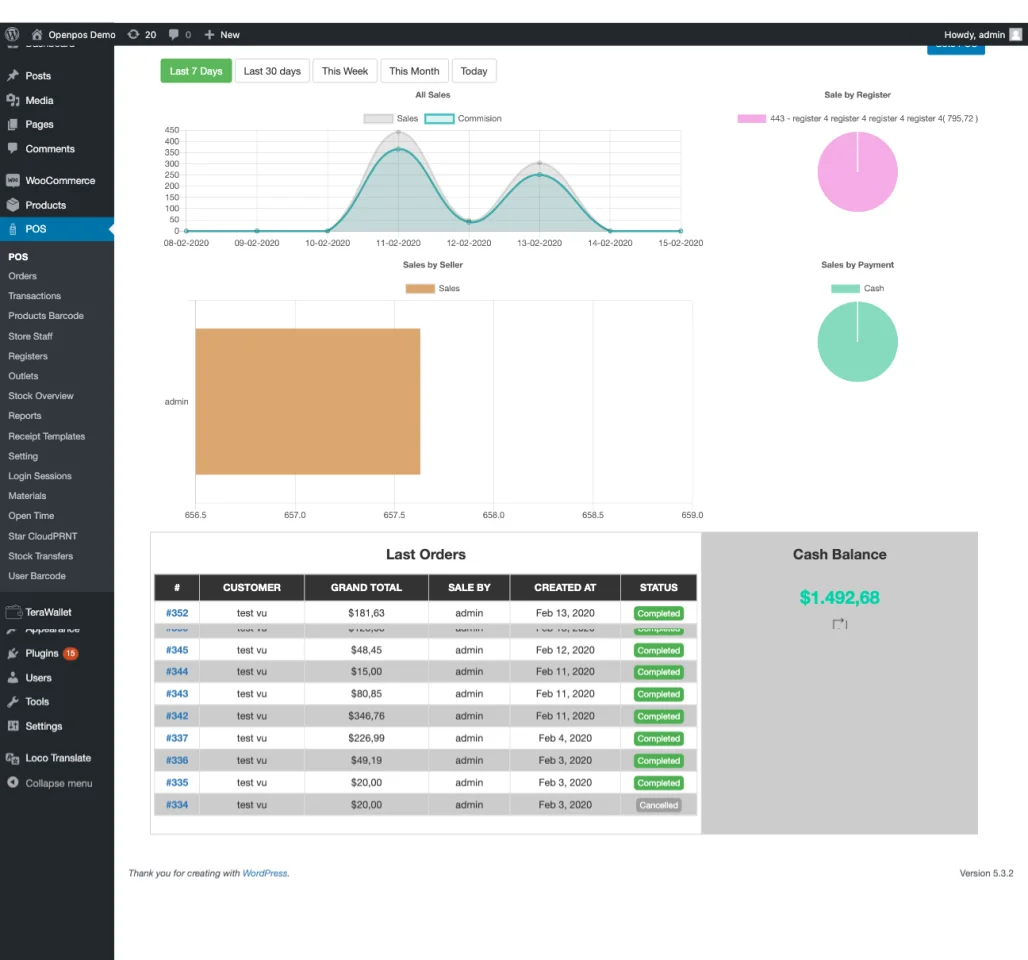 Openpos - WooCommerce Point of Sale (POS) — screenshot 1