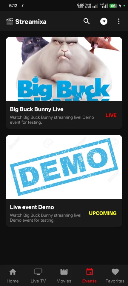 Streamixa - Android Live TV & Movie Streaming App | Admin Panel | Ads Ready — screenshot 2