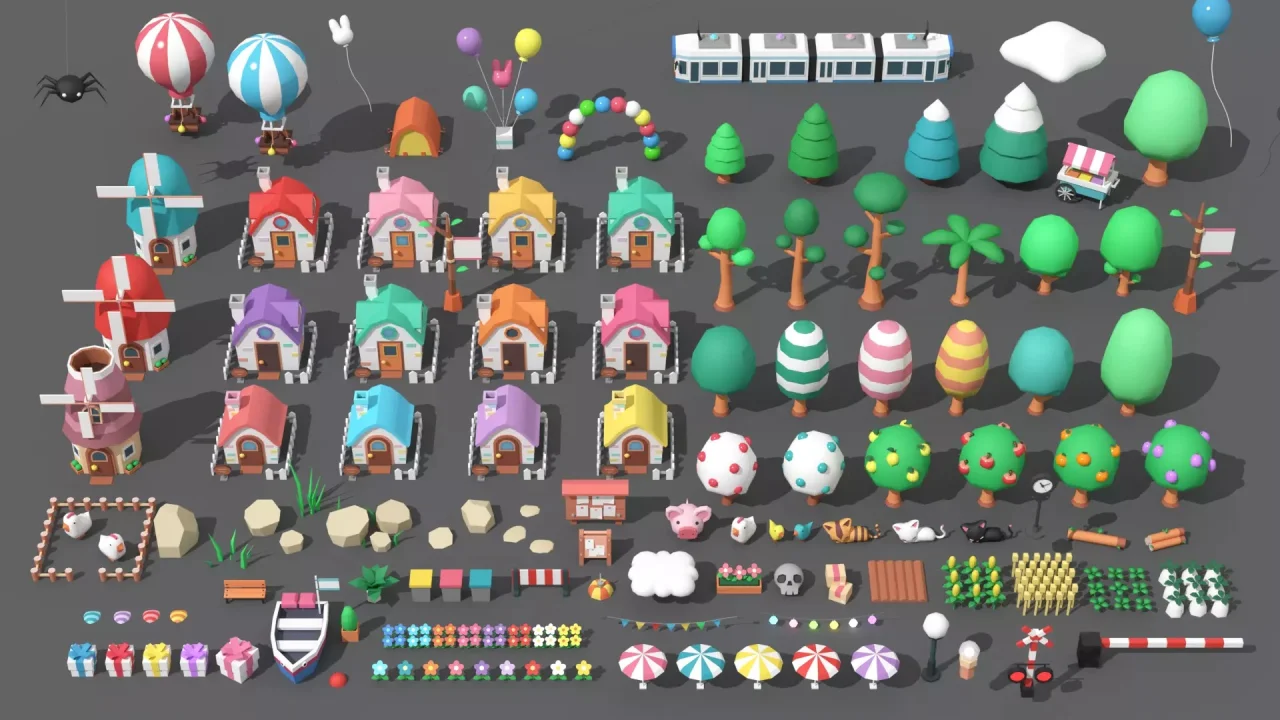 Cartoon Town - Low Poly Assets — screenshot 9