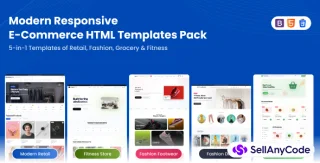 Modern Responsive E-Commerce HTML Templates Pack