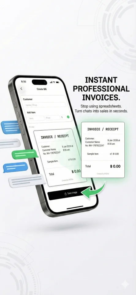 BillZilla - Ultimate POS & Receipt Maker (SwiftUI + SwiftData + StoreKit 2) — screenshot 2