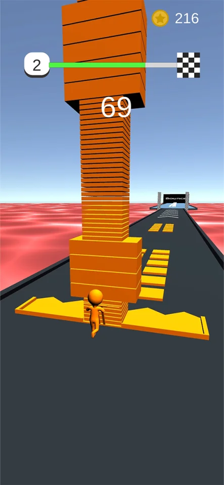 Stack Surfer - Stack Run 3D (Unity Game Template + UnityAds) — screenshot 1