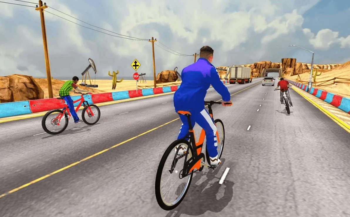 Real Bike Cycle Racing 3D: BMX Bicycle Rider Games — screenshot 3