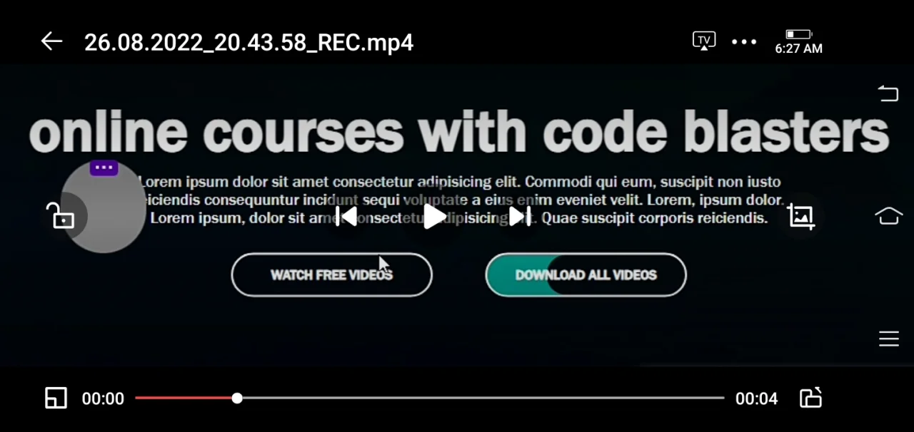 Responsive Website Page with Two Beautiful Buttons and Navigation Bar — screenshot 2