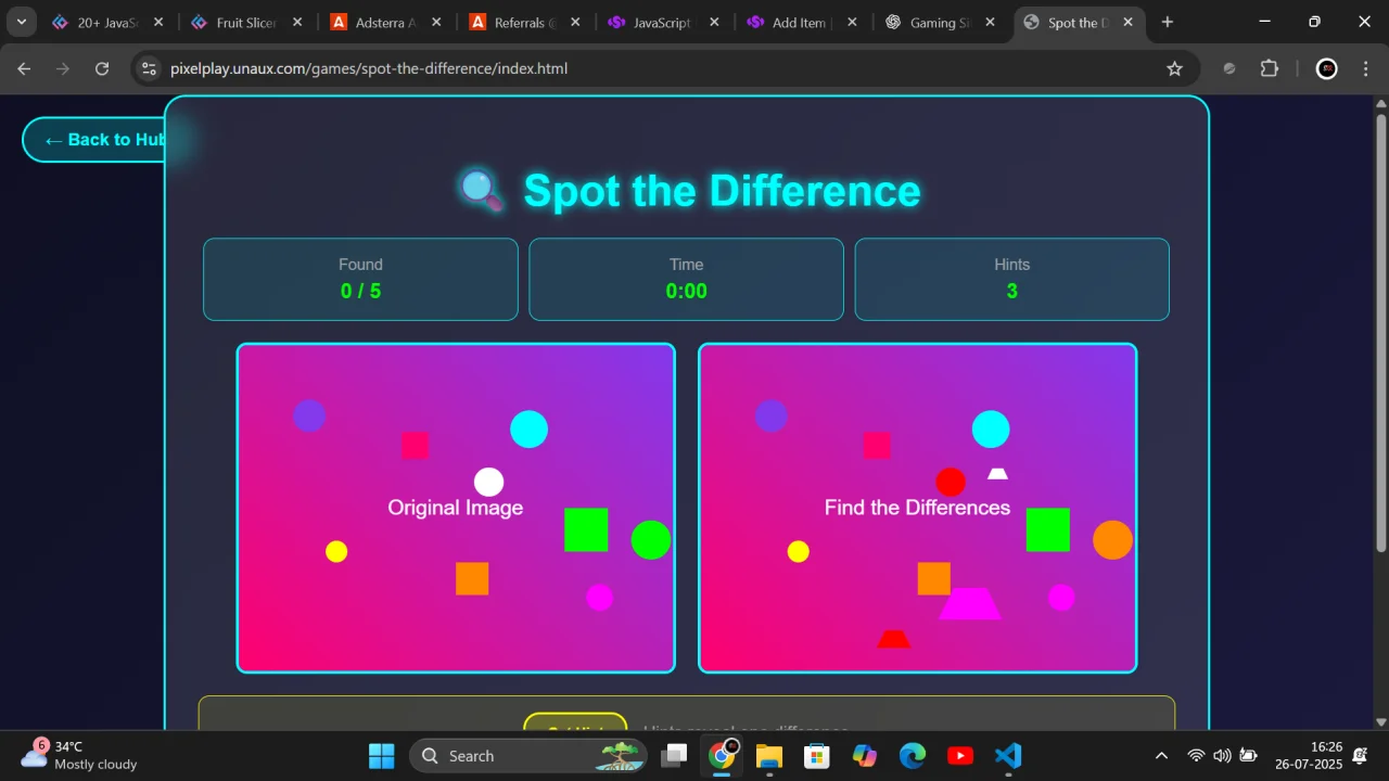 PixelPlayHaven JavaScript Gaming Site with 18+ Games Source Code Bundle — screenshot 5