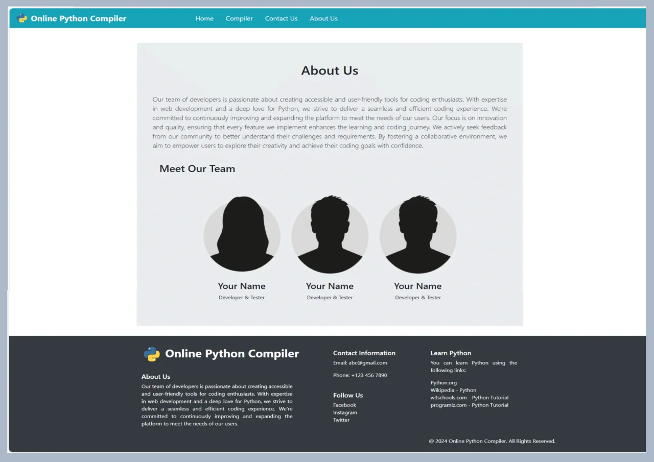 A Online Python Compiler — screenshot 4