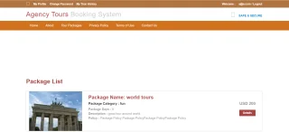 Tours Booking System
