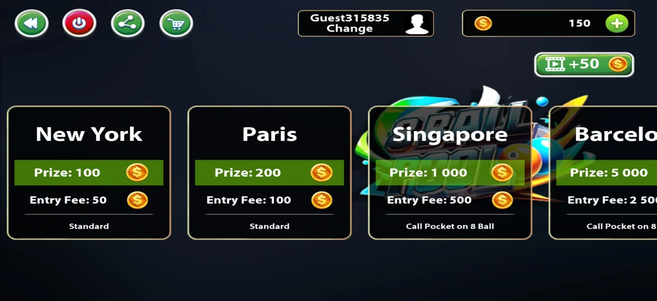 8 Ball Pool Multiplayer Unity Source Code - Unity Ads — screenshot 3