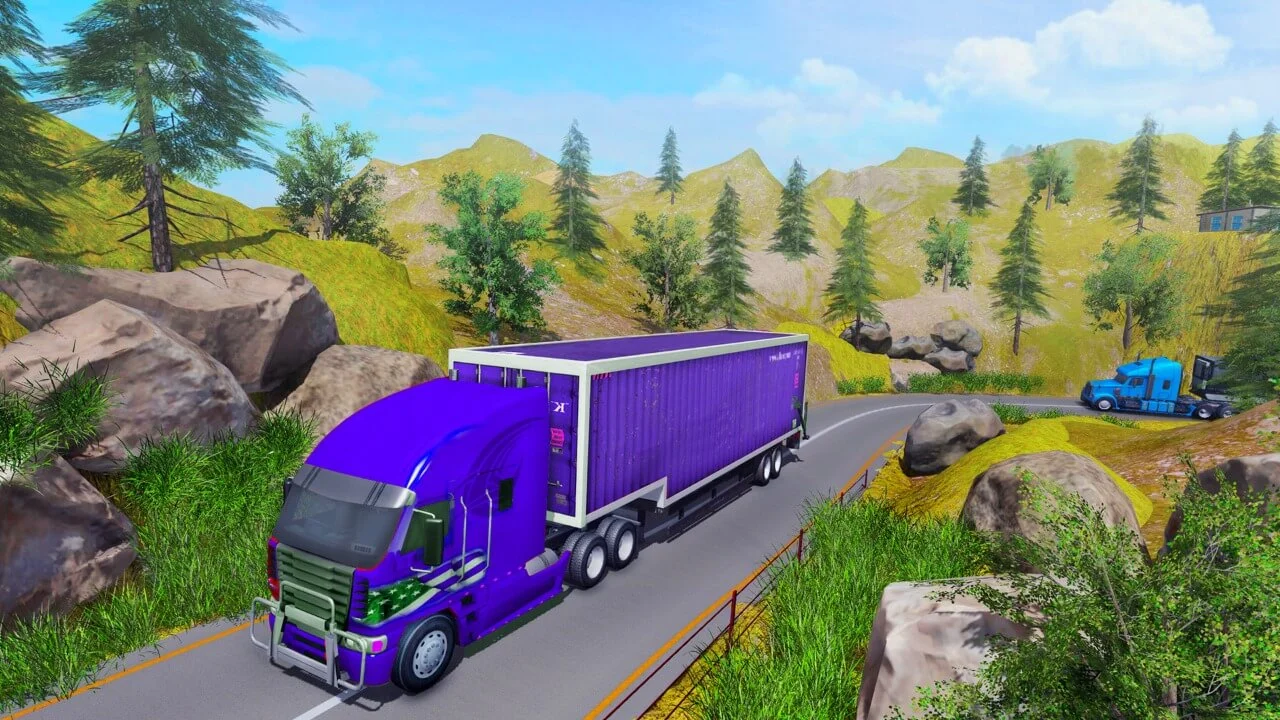 Heavy Construction Vehicle Transporter Truck Game — screenshot 2