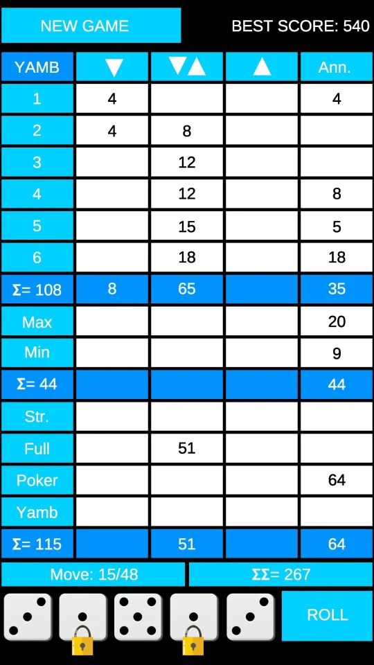 Yamb Dice Game - Unity Source Code — screenshot 4