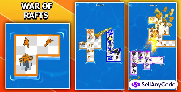 War of Rafts Sea Battle 3D Game Unity Source Cod