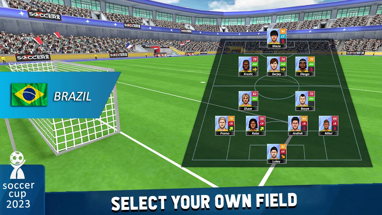 Football Game 2023 Soccer Unity Game Code — screenshot 2