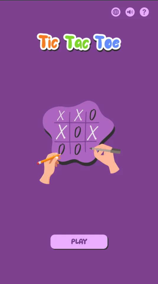 Tic Tac Toe HTML5 Game Template (Phaser 3) with Multi-Language Support — screenshot 1