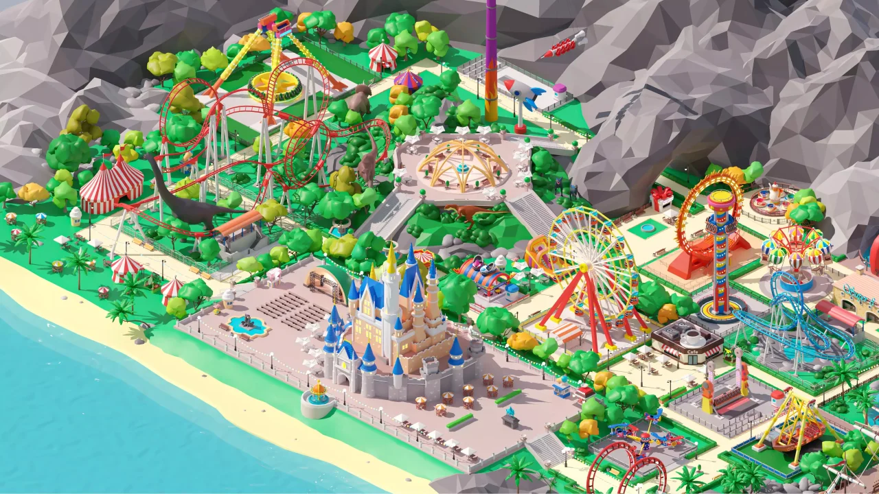 Amusement Park - Low Poly 3D Models Pack — screenshot 4