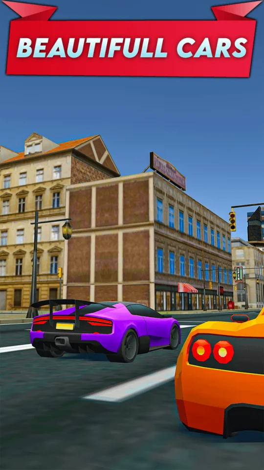 Straight Car Drive 3D 2022 64BIT Source Code — screenshot 1