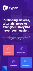 Typer - Amazing Blog and Multi Author Publishing Theme